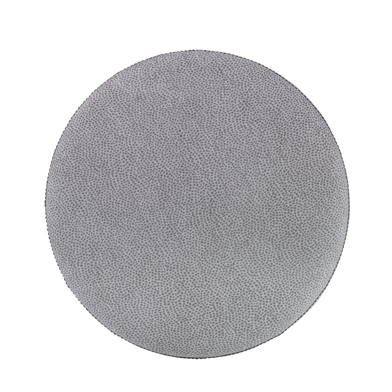 Durant Round Ottoman, Gray 71628L82, 18.75"H x 33.5"W x 33.5"D