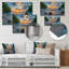 Photo panoramique d'une plage rocheuse au lever du soleil I - art mural plage-106166771-106166777