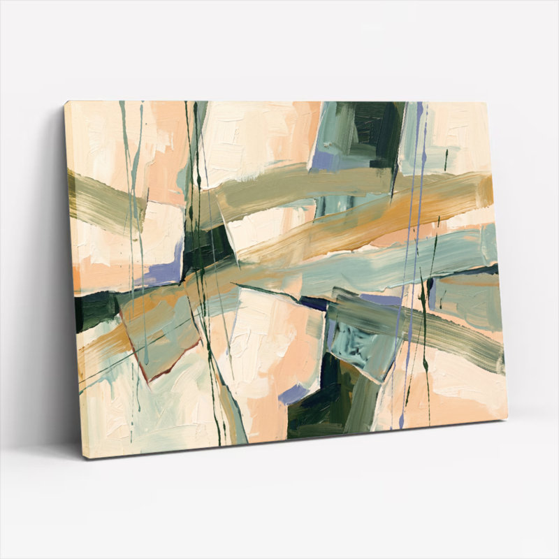Ensemble d'une toile abstraite, 18"H x 24"W, Wrapped Canvas