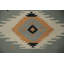 Tapis géométrique carré en laine Kilim 12 x 12