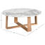 Baudelaire 2 - Piece Marble Top Living Room Table Set