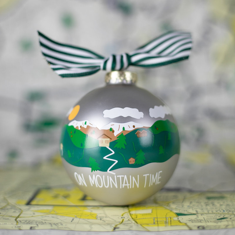 3.93'' Handmade Glass Ball Ornament