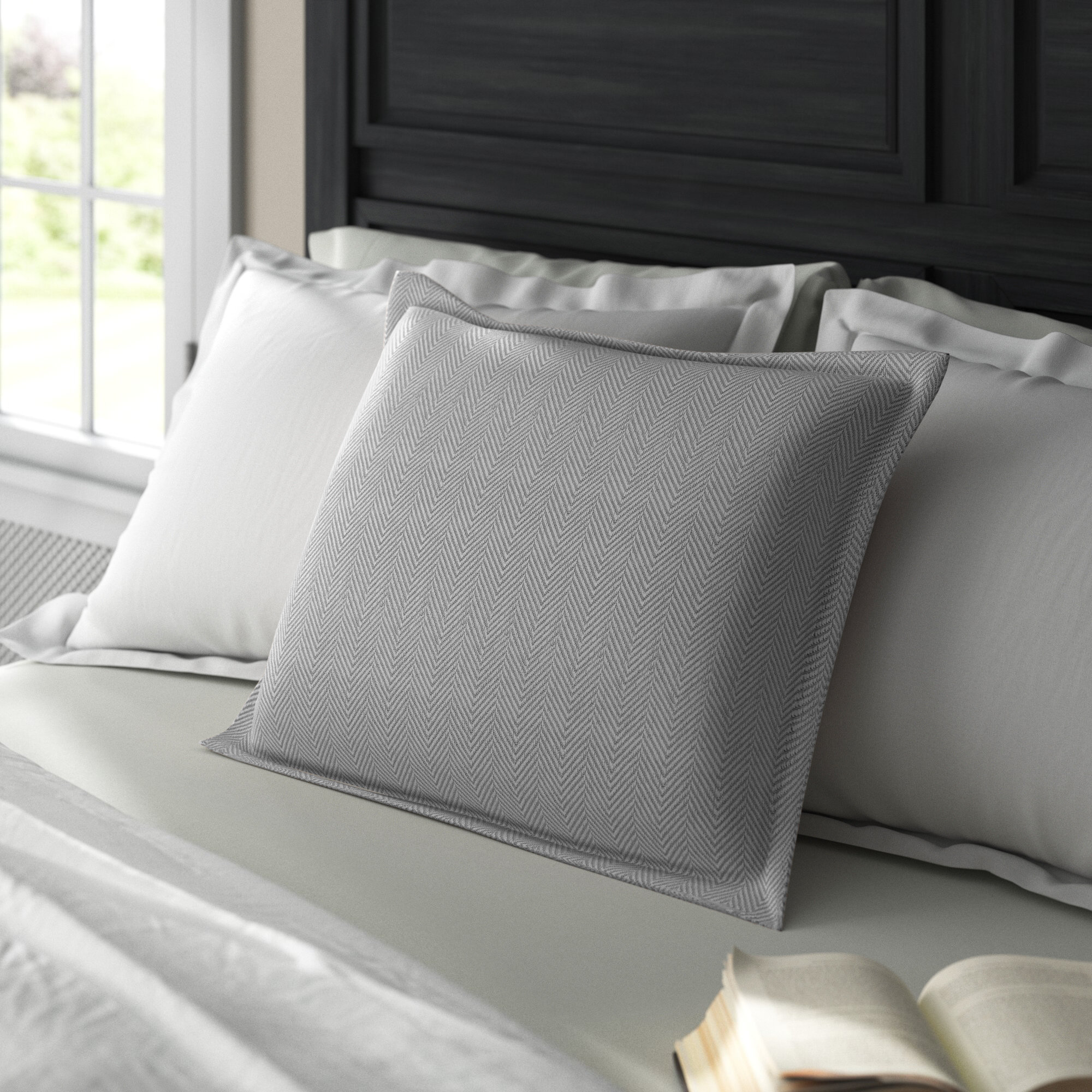 Orson 100% Cotton Sham, Euro, Agate