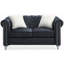 Stylish Contemporary Loveseat In Black-926710298