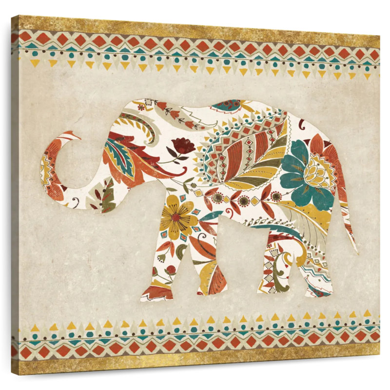 Brampt Boho Elephant II, 10" H x 10" W