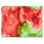 «Red and Green Luxury Abstract Fluid», peinture sur toile-67326005-67326013