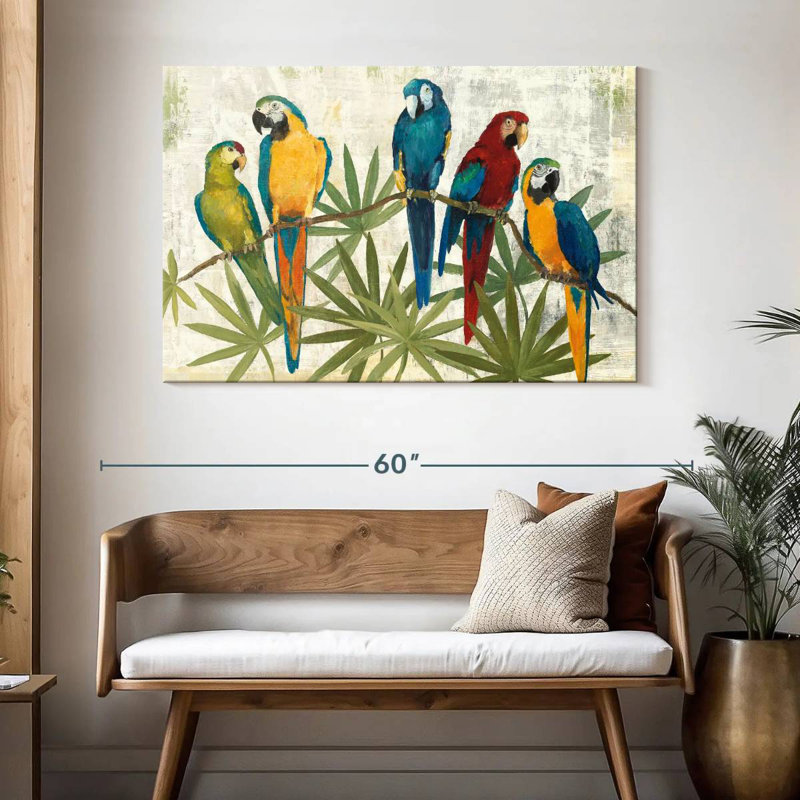 Brampt oiseaux d'une plume, H 32 po x l 48 po