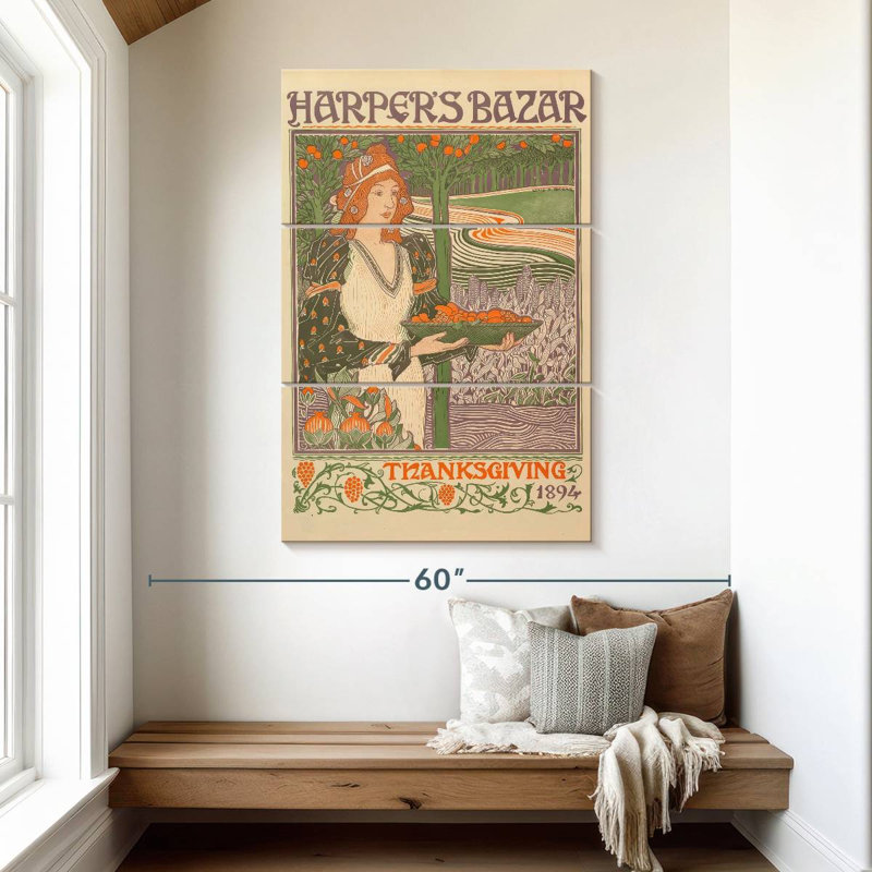 Leisha Thanksgiving 1894 Cover, 50" H x 32" W