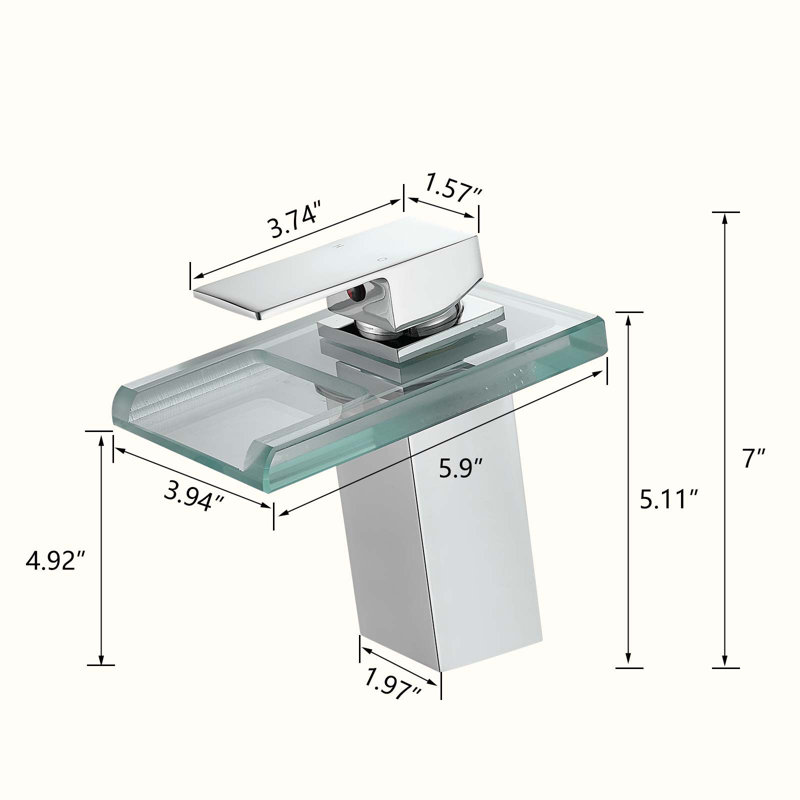 Single-handle Bathroom Faucet, Chrome