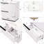 Meuble-lavabo de salle de bain cannelé de 30 po avec lavabo, glissières de tiroir à fermeture en douceur et panneau de fond en céramique à pleine extension pour une utilisation à long terme-499767712