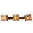 Rustic Lodge 3 - Light Antique Copper Kitchen Island Pendant