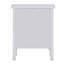 Table de chevet Lolanda, finition blanche
