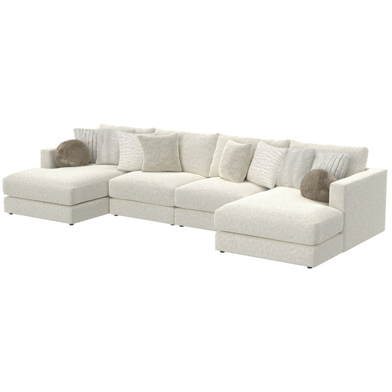 Ritzy 4-piece Modular Double Chaise Sectional