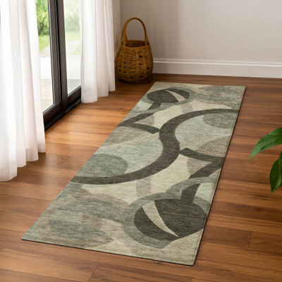 Tapis géométrique de qualité supérieure lavable à la machine Mayfield