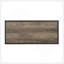Table basse robuste de style industriel avec finition rustique et tablette