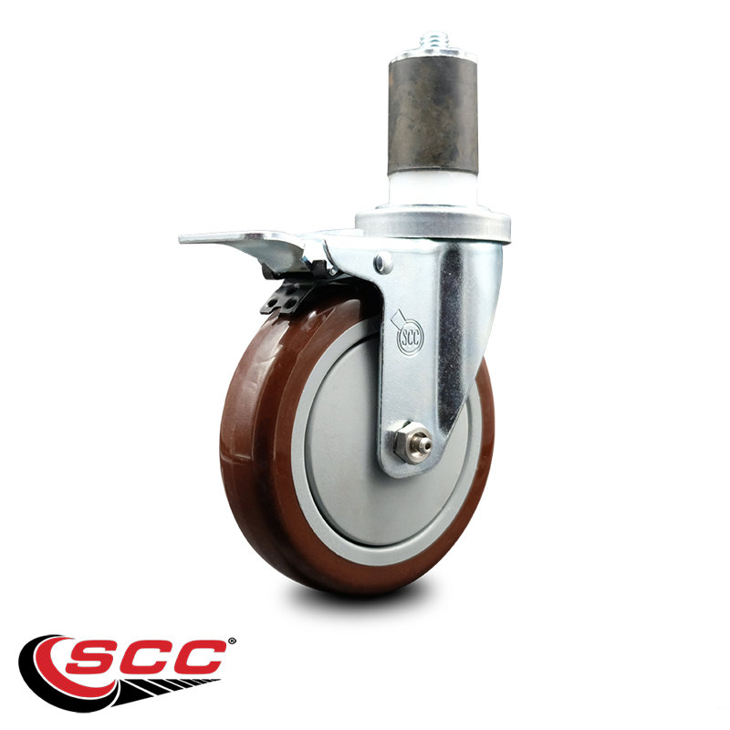 Locking Caster Replacement, Maroon