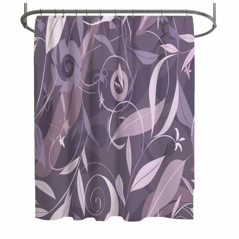 Rideau de douche élégant tourbillonnant - Art Decor - 13145, H 73 po x l 70 po