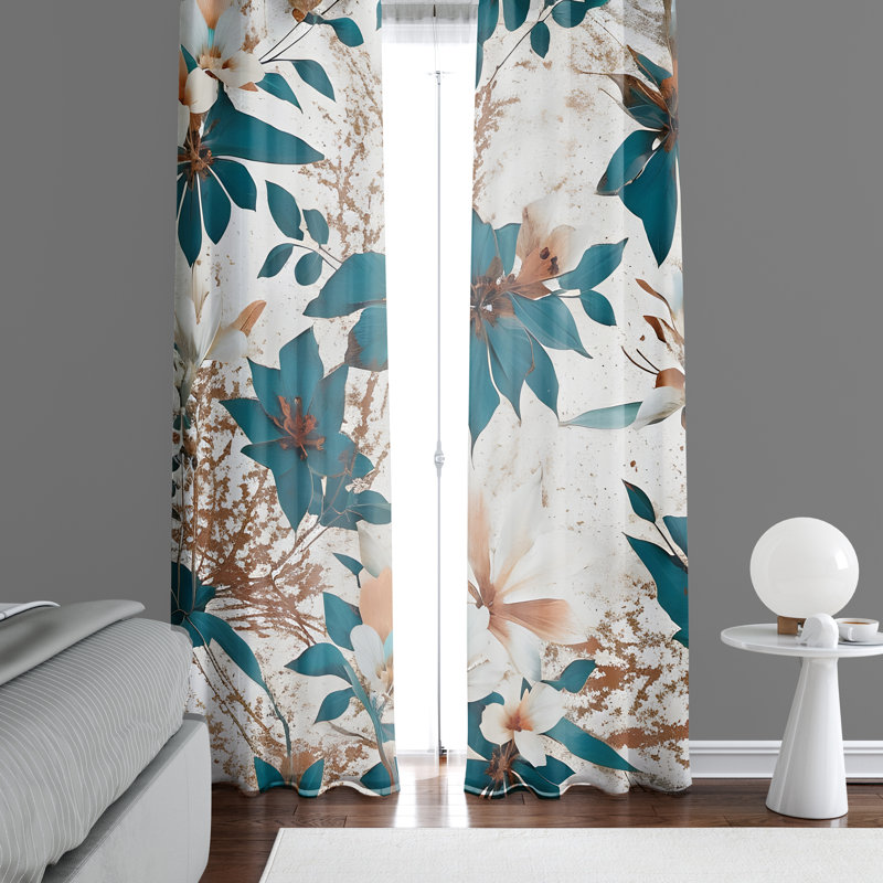 Paire de rideaux semi-transparents Applecroft, L 20 po x L 82 po