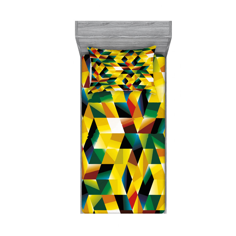 Ensemble de draps Trippy, Taie d'oreiller pour lit simple TG
