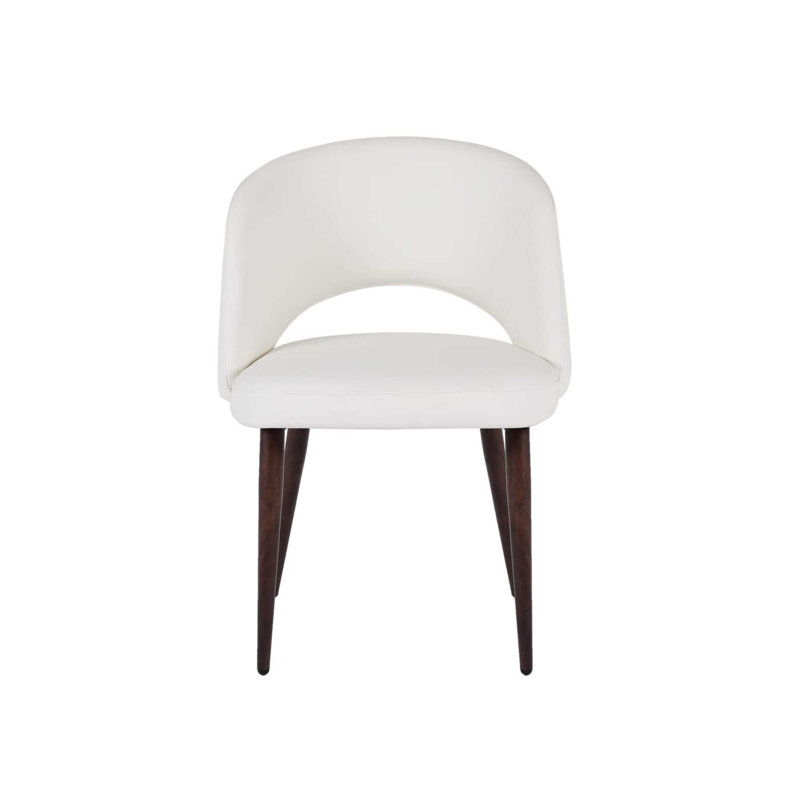 Kassondra 18'' H Polyurethane Upholstered Side Chair, White