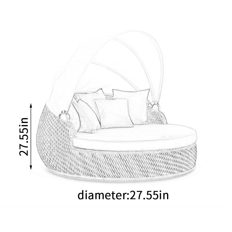 Brehan 27,55 extérieur avec coussins Sunbrella®