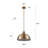 Devondra 1 - Light Bronze Single Pendant