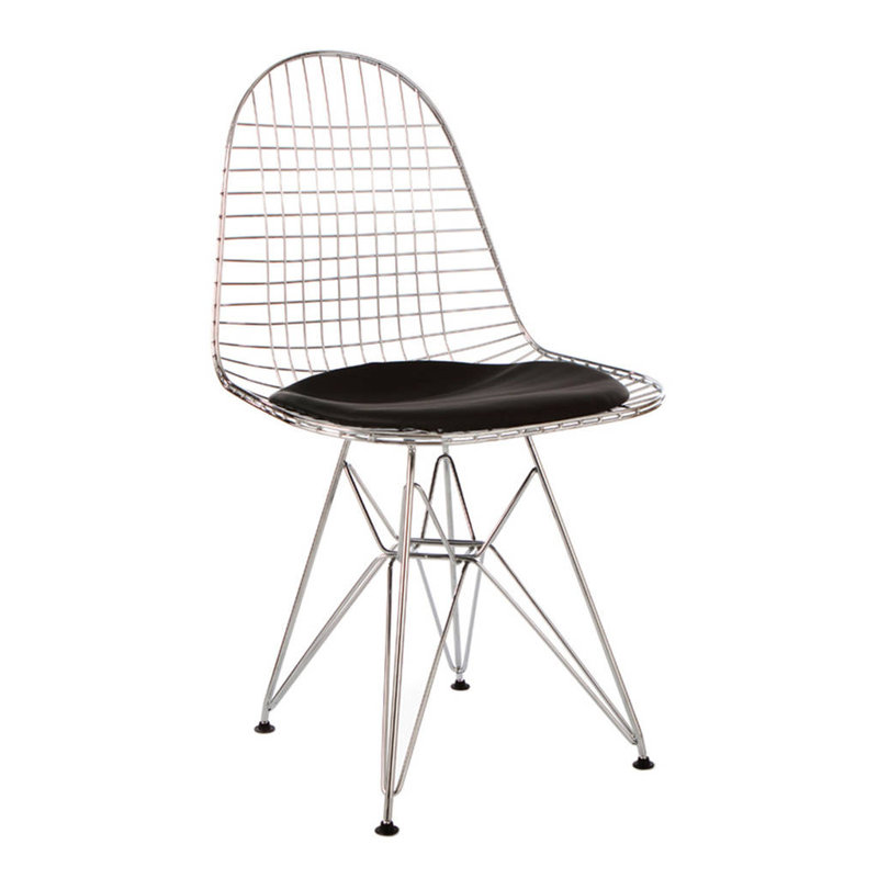 Baronta Side Chair, Chrome/Black