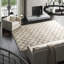 Jute / Sisal Geometric Area Rug in Beige/Dark Gray