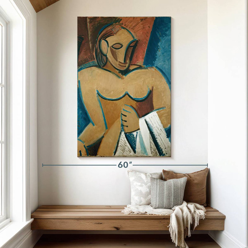Avery nue avec serviette, H 51 po x l 34 po