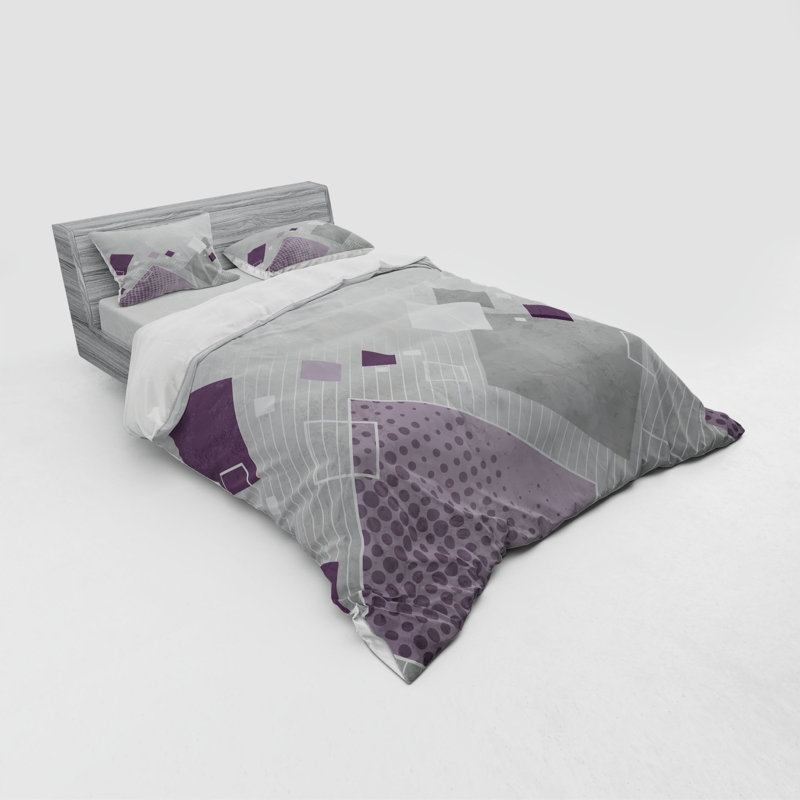 Abstract Modern & Contemporary Duvet Cover, Queen Duvet Cover + 2 Pillow Sham