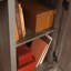 Bureau d'ordinateur, finition brune