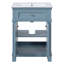 Armoire de salle de bain Vintage Elegance avec portes à fermeture douce et rangement réglable-131577057