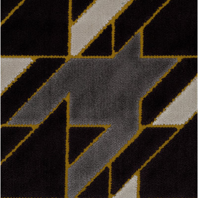 Briefcase Geometric Cut Velvet Upholstery Fabric
