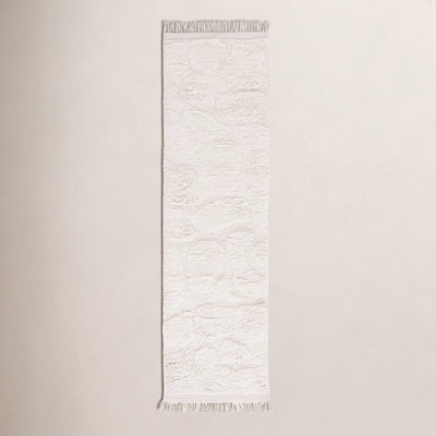 Azreal Ivory Hand-Woven Wool Rug