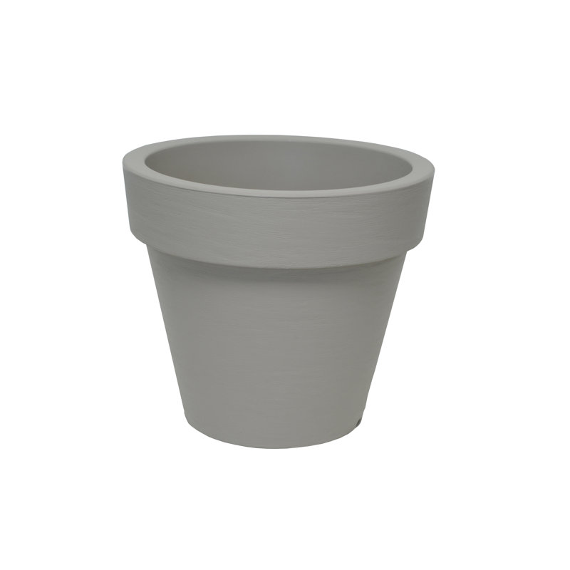 Bordato Liscio Planter, 19.7" H x 22.8" W x 22.8" D, Gray