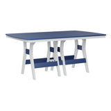 Berlin Gardens Harbor Regular Natural With White Base Rectangular Dining Table