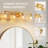 33.2-inch 4-light Wall Sconces Armed Sconce Antique Bronze-337989165