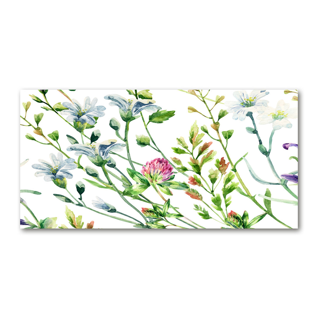 Wilde Blumen - Kunstdrucke auf Leinwand - Wrapped Canvas