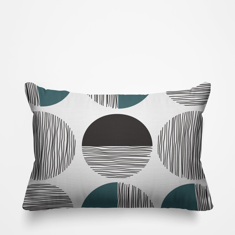 Coussin intérieur / extérieur Dubo, Turquoise