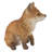 Fox Pup Sitting Statue