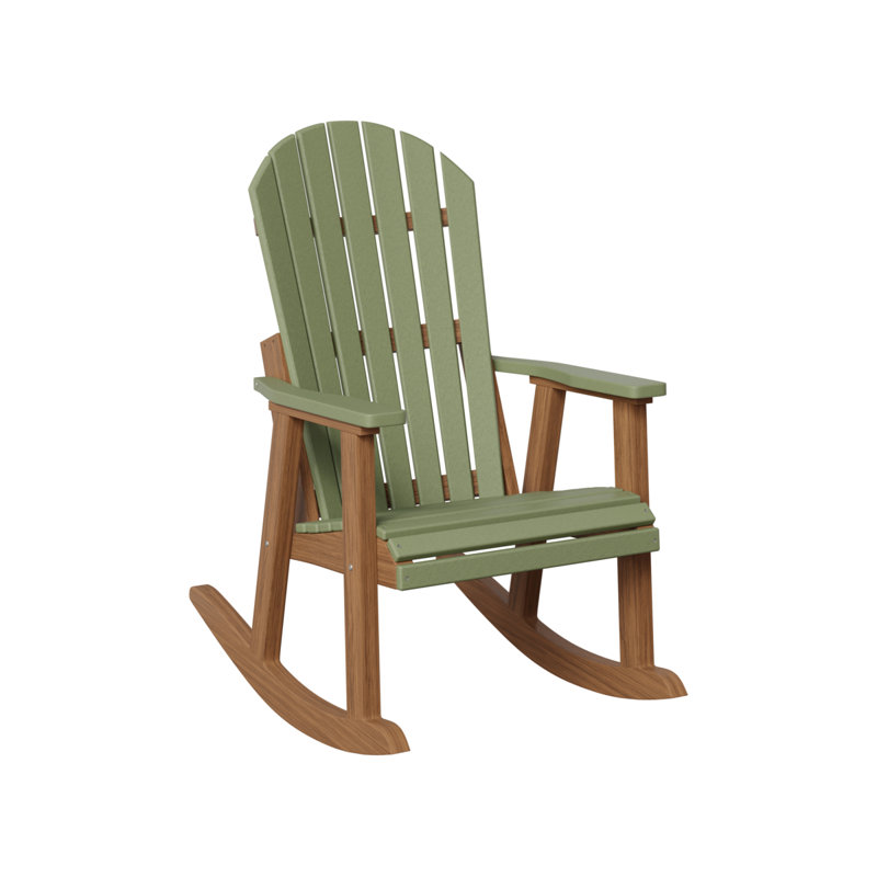 Fauteuil berçant berlinois berlinois, Sage Top/Antique Mahogany Base