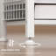 Table d'appoint avec tiroir en tissu et tablettes de rangement Modern - blanc
