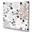 Éléments abstraits dans des tons de gris, feuilles tropicales - impression sur toile-66814597-66814587