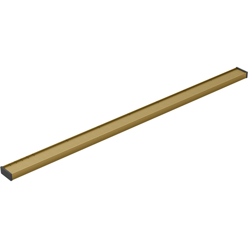 Linear Grid Shower Drain, Vibrant Brushed Moderne Brass