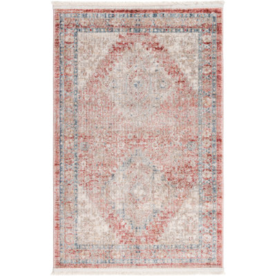Tapis rouge rouille Kyla
