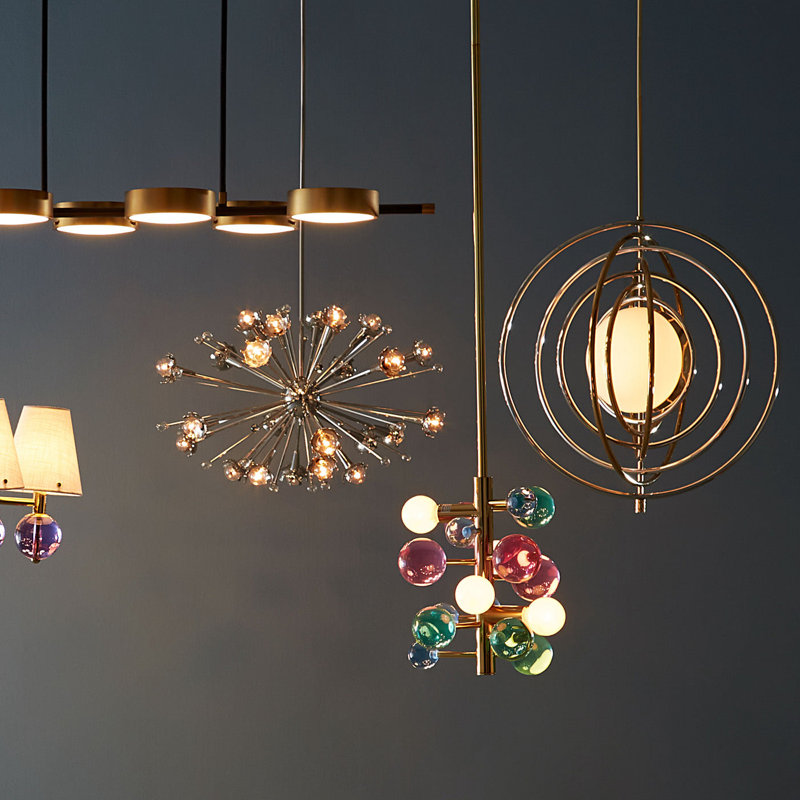 Globo 5 Light Chandelier, Multi