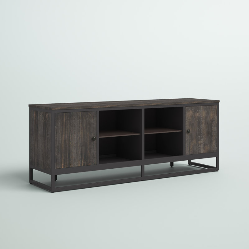 Brandt TV Stand for TVs up to 78", Black