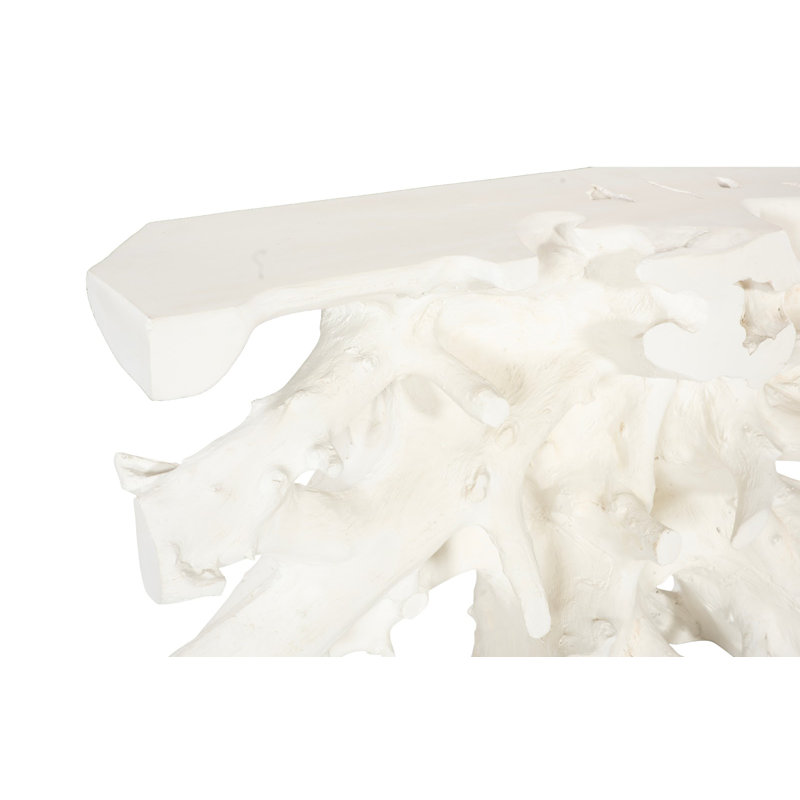 Beau Cast Root Console Table, Faux Bleached