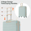 Ensemble de valises de voyage en ABS de qualité supérieure, ensemble de valise à verrou TSA 3 pièces avec des tailles de 20, 24 et 28 pouces avec des roues pivotantes à 360 °