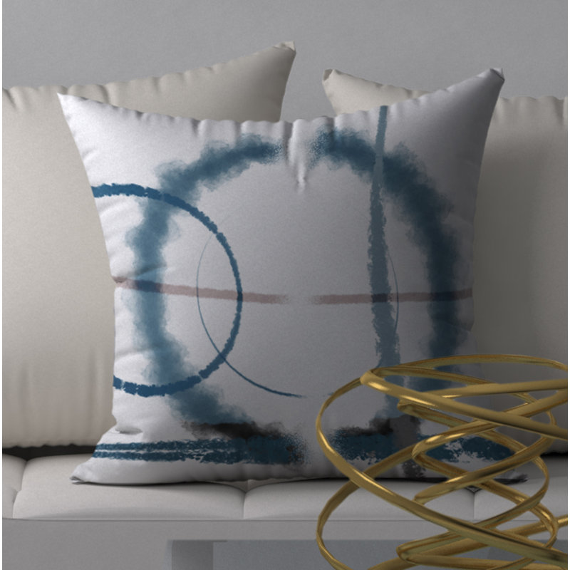 Housse de coussin carrée polyvalente excitante et insert, H 24 po x l 24 po